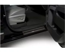 Putco Black Platinum Door Sills Double Cab with Chevrolet Etching (8-Piece) Chevrolet Silverado LD 2014-2018