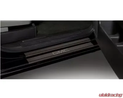 Putco Crew Cab with GMC Etching (8-Piece) Black Platinum Door Sills GMC Sierra LD 2014-2018 - 95173BPGM-2