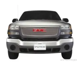 Putco Bolt-on Liquid Mesh Grilles (Covering Logo) GMC Sierra Light Duty | Heavy Duty 2003-2006