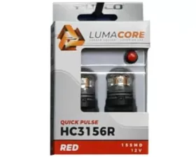 Putco LumaCore 3156 Red - Pair (x3 Strobe with Bright Stop)