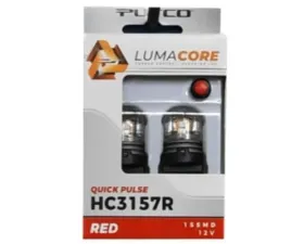 Putco LumaCore 3157 Red - Pair (x3 Strobe with Bright Stop)