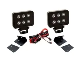Putco Qty 2 Luminix 4-Inch Blocks with Window brackets Luminix Jeep-LED Kits Jeep Wrangler JK 2007-2018