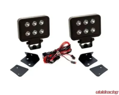 Putco Qty 2 Luminix 4-Inch Blocks with Window brackets Luminix Jeep-LED Kits Jeep Wrangler JK 2007-2018 - 10004JK