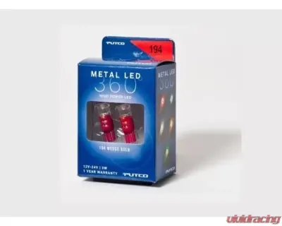Putco 194 - Red Metal 360-LED - 340194R-360