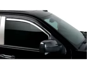 Putco Element Chrome Window Visors Cab/Crew Cab (Front Only) - Excl Standard Cab GMC Sierra EXT 2002-2006