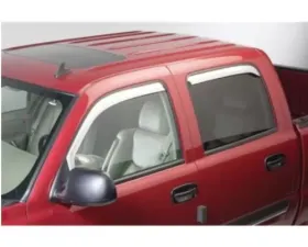 Putco Element Chrome Window Visors Crew Cab (4-Piece) Excl Rebel Model Ram 1500 2009-2018