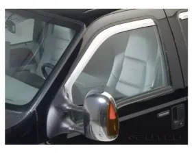 Putco Element Chrome Window Visors Crew | Extended Cab (Front Only) Ford F-250 | F-350 SuperDuty 1999-2016