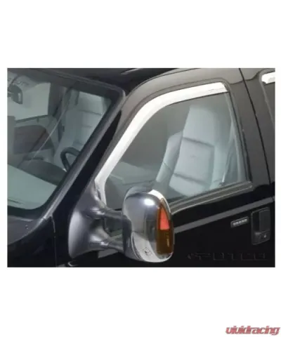 Putco Element Chrome Window Visors Crew | Extended Cab (Front Only) Ford F-250 | F-350 SuperDuty 1999-2016 - 480203