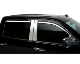 Putco Element Chrome Window Visors Crew Cab (4-Piece) Nissan Titan 2016-2020