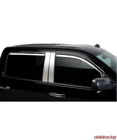 Putco Element Chrome Window Visors Crew Cab (4-Piece) Nissan Titan 2016-2020 - 480603
