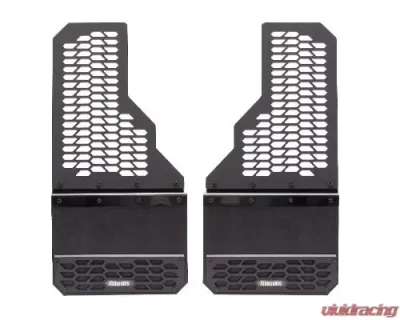 Putco Set of 2 Mud Skins - Polished Stainless Steel with Hex Shield Chevrolet Silverado | GMC Sierra LD 2014-2020 - 78000