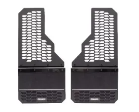 Putco Set of 2 Mud Skins - Polished Stainless Steel with Hex Shield Dually - (Fits Rear) Ford F-250 | F-350 SuperDuty 2011-2016