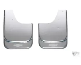 Putco Universal MudFlaps with Chevrolet Bowtie Etching - Set of 2 - (14.60-Inch x 11.5-Inch)