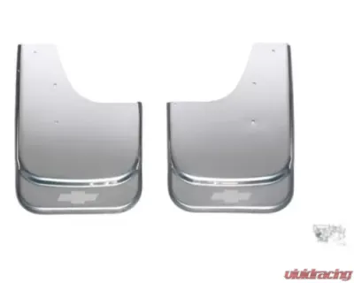 Putco Universal MudFlaps with Chevrolet Bowtie Etching - Set of 2 - (14.60-Inch x 11.5-Inch) - 79611GM