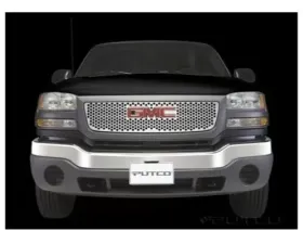 Putco Punch Stainless Steel Grilles with Logo Cut-Out (Does not Fit Denali) GMC Sierra LD | HD 2003-2006