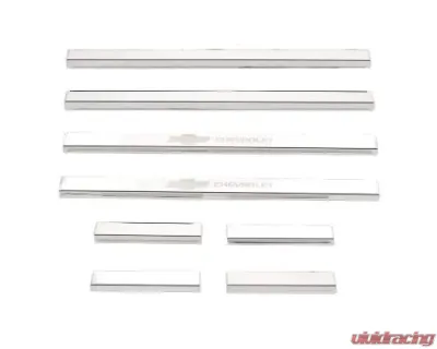 Putco SS Door Sills Double Cab with Chevrolet Etching (8-Piece) Chevrolet Silverado 1500 LD 2014-2018 - 95172GM-1