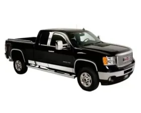 Putco Stainless Steel Rocker Panels Crew Cab 6.5 Short Box - 6-Inch Wide - 14-Piece Chevrolet Silverado 1500 | 2500 2007-2013