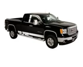 Putco 8ft Long Box Stainless Steel Rocker Panels Crew Cab Chevrolet Silverado 2500 | 3500 HD 2015-2019