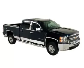 Putco 8ft Long Box 10-Piece - Stainless Steel Rocker Panels Double Cab Chevrolet Silverado 2500 | 3500 HD 2015-2019