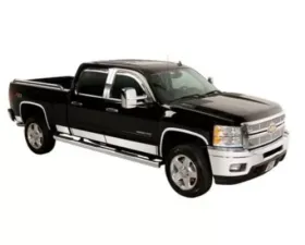 Putco 10-Piece Stainless Steel Rocker Panels Super Cab 8ft Long Box - 7-Inch Wide Ford F-150 2009-2014