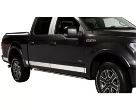 Putco 4.25-Inch Wide Stainless Steel Rocker Panels Super Cab 6.5ft Box - 12-Piece Ford F-250 | F-350 SuperDuty 2017-2020