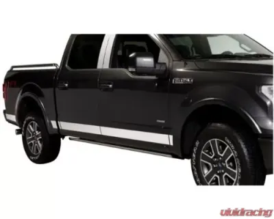 Putco 4.25-Inch Wide Stainless Steel Rocker Panels Super Cab 6.5ft Box - 12-Piece Ford F-250 | F-350 SuperDuty 2017-2020 - 9751464