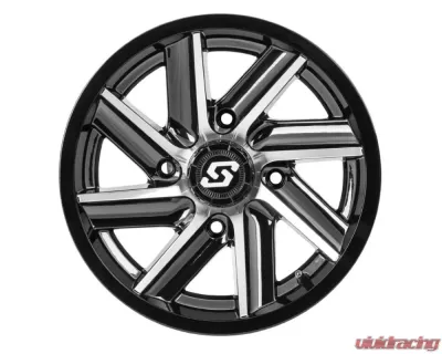 Sedona Chopper Wheel 14x7 4x110 5+2 Gloss Black w/ Machined Blades - A85M-47011-52S