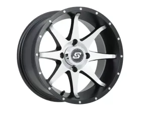 Sedona Storm Wheel 12x7 4x110 2+5 Black|Silver