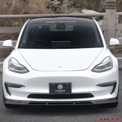 Kokoro Front Spoiler Tesla Model 3 2019+ - HUW-A000041