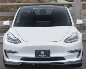 Kokoro Carbon Fiber Front Spoiler Tesla Model 3 2019+