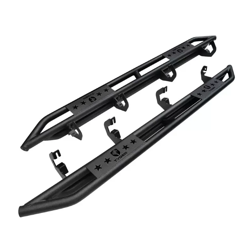 Tyger Auto Textured Black Star Armor Fit Chevrolet Silverado | GMC Sierra 1500|2500|3500 Crew Cab 2007-2019 - TG-AM2C20128