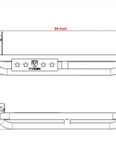 Tyger Auto Textured Black Star Armor Fit Ram 1500 | 2500 | 3500 Regular Cab 2009-2021                                     - TG-AM2D21078 - Image 7
