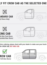 Tyger Auto Textured Black Star Armor Fit Nissan Frontier | Suzuki Equator Crew Cab 2005-2020                                     - TG-AM2N20158 - Image 6