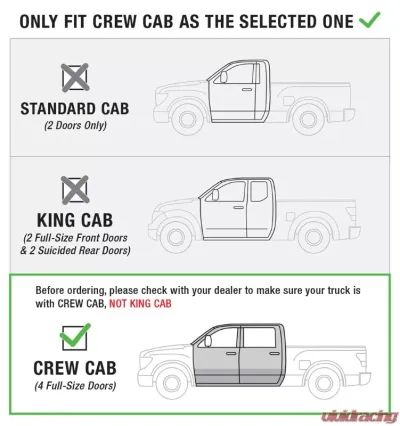 Tyger Auto Textured Black Star Armor Fit Nissan Frontier | Suzuki Equator Crew Cab 2005-2020 - TG-AM2N20158