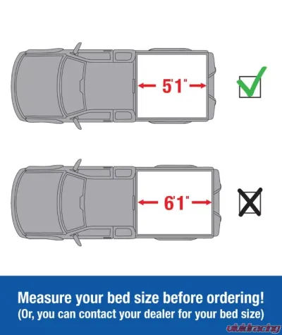 Tyger Auto T1 Soft Roll Up Truck Bed Tonneau Cover (5'1") Chevrolet Colorado | GMC Canyon | Isuzu 1500 I350 2004-2012 - TG-BC1C9001
