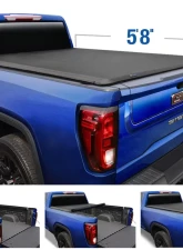 Tyger Auto T1 Soft Roll Up Truck Bed Tonneau Cover (5'8") Chevrolet Silverado | GMC Sierra 1500 2007-2013                                     - TG-BC1C9003 - Image 5