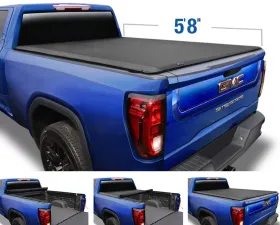 Tyger Auto T1 Soft Roll Up Truck Bed Tonneau Cover (5'8