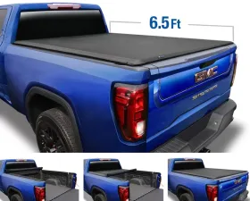 Tyger Auto T1 Soft Roll Up Truck Bed Tonneau Cover (6'6