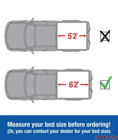 Tyger Auto T1 Soft Roll Up Truck Bed Tonneau Cover (6'2") Chevrolet Colorado | GMC Canyon 2015-2018 - TG-BC1C9013