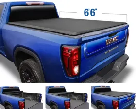 Tyger Auto T1 Soft Roll Up Truck Bed Tonneau Cover (6'6