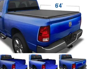 Tyger Auto T1 Soft Roll Up Truck Bed Tonneau Cover (6'4