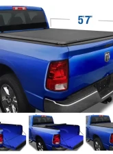 Tyger Auto T1 Soft Roll Up Truck Bed Tonneau Cover (5'7") Dodge Ram 1500 2009-2020                                     - TG-BC1D9018 - Image 5