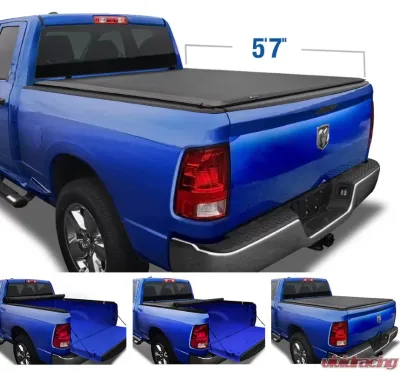 Tyger Auto T1 Soft Roll Up Truck Bed Tonneau Cover (5'7") Dodge Ram 1500 2009-2020 - TG-BC1D9018
