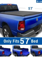 Tyger Auto T1 Soft Roll Up Truck Bed Tonneau Cover (5'7") Dodge Ram 1500 2009-2020                                     - TG-BC1D9018 - Image 2