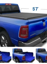 Tyger Auto T1 Soft Roll Up Truck Bed Tonneau Cover (5'7") Ram 1500 2019-2020                                     - TG-BC1D9046 - Image 5