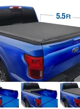 Tyger Auto T1 Soft Roll Up Truck Bed Tonneau Cover (5.5-Feet) Ford F-150 2009-2014                                     - TG-BC1F9022 - Image 5