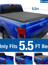 Tyger Auto T1 Soft Roll Up Truck Bed Tonneau Cover (5.5-Feet) Ford F-150 2009-2014                                     - TG-BC1F9022 - Image 2