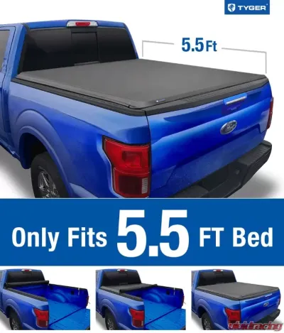 Tyger Auto T1 Soft Roll Up Truck Bed Tonneau Cover (5.5-Feet) Ford F-150 2009-2014 - TG-BC1F9022
