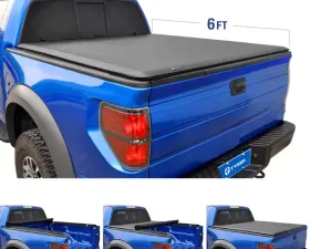 Tyger Auto T1 Soft Roll Up Truck Bed Tonneau Cover (6-Feet) Ford Ranger 1982-2013