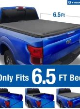 Tyger Auto T1 Soft Roll Up Truck Bed Tonneau Cover (6.5-Feet) Ford F-150 2015-2020                                     - TG-BC1F9030 - Image 2